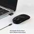 WREANU Use(Bluetooth5.2 2.4GHz Wireless Bluetooth Mouse Rechargeable Laptop Mice Silent Slim and Portable USB