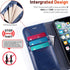 OCASE iPhone 12/12 Pro Wallet Case - PU Leather Flip Case with Card Holders, RFID Blocking, Blue