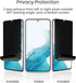 Galaxy S22 Plus Screen Protector Matte Privacy Soft Film 2 Pack, Tempered Glass Camera Lens Protector 1 Pack