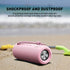 MIATONE Outdoor Portable Bluetooth Speakers, Wireless Speaker Waterproof - Pink