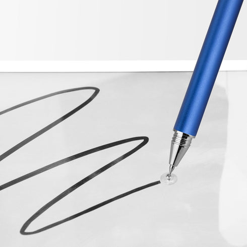 BoxWave FineTouch Stylus Pen for Lenovo Tab M8 (2nd Gen) HD - Super Precise Stylus, Metallic Silver