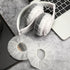 BBTO 100 Headphones(11 cm,White) Pieces Headphone Ear Covers Disposable Earphone Sanitary Non-Woven Stretch Earpad