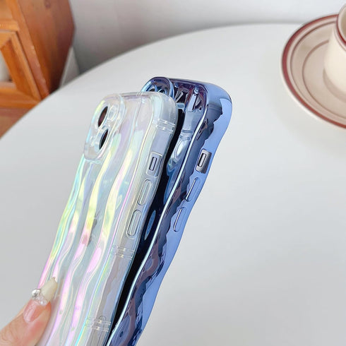 Caseative Water Ripple Pattern Soft Case for iPhone 11 (Light Pink)