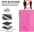 Antsturdy Wallet Case for Samsung Galaxy A32 5G - PU Leather Phone Case with Card Holder, Hot Pink