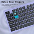 COVEVA 2.4GHz 104 Wireless Keyboard and Mouse Combo, Wireless Keyboard Mouse with USB Receiver, Water-Dropping Keycaps