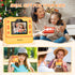 Mafiti Kids Camera Instant Print, 1080P Selfie Digital Camera with 2.4 Inch Display for Ages 3-12 (Orange)