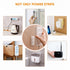 365Home 10-Pack 20 Adhesive Punch-Free Socket Holder, Self Adhesive Desktop Socket Fixer, Power Strip Holder Wall Mount