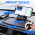 Generic 360 Multifunction Car Anti Slip Dashboard Mat with Rotatable Phone Holder, Temporary Parking Number, Organizer