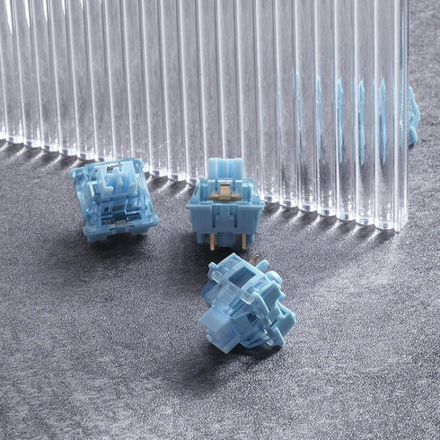 Akko V3 Creamy Blue Pro Keyboard Switch, Dustproof Stem for Mechanical Gaming Keyboard, 5-Pin 45gf Tactile (45pcs)