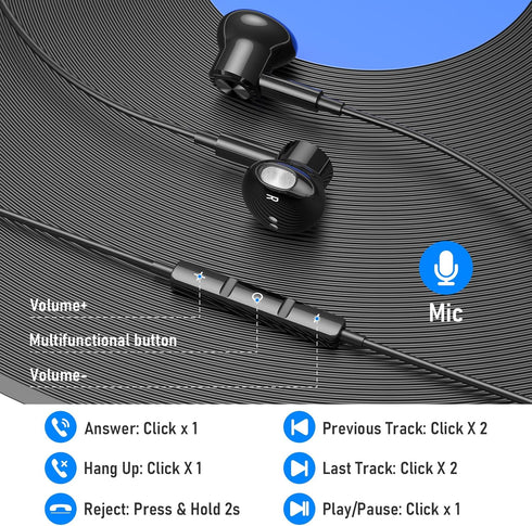 Magnetic USB C Wired Earbuds for iPhone 15 Pro Max, Samsung S24 Ultra, Pixel 8, iPad Air 6, Noise Canceling In-Ear.