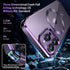 Magnetic iPhone 14 Pro Case with Invisible Stand, Compatible with MagSafe, Slim Clear Design with Electroplated Bumper,