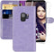 MONASAY Wallet Case for Galaxy S9, 5.8-inch, Flip Folio Leather Cover with Credit Card Holder, Lavenders [Screen