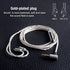okcsc Earphone Upgrade Cable, 0.78mm 2pin Replacement Cord, 4 Cores OFC Silver Plated Audio Adapter for KZ ZS10, Mic