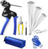 Stainless Steel Cable Tie Gun Kit with 150PCS Ties, Tool for Fastening and Cutting Metal Cable Ties