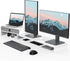 Fenge Computer Monitor Riser Stand with Drawer for 2 or 3 Monitors, Adjustable Length and Angle Desktop Laptop Stand,