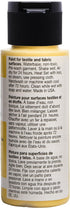 FolkArt 4413 Acrylic Fabric Paint, 2 oz, Lemon Custard