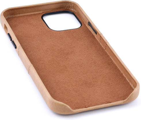Dockem Wallet Case for iPhone 12 & iPhone 12 Pro: Built-in Metal Plate for Magnetic Mounting & 2 Credit Card Holders,