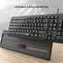 Hofotek Wired Computer Keyboard, Full Size USB Quiet Keyboard with Number Pad,Slim Compact Soft Basic Laptop Keyboard
