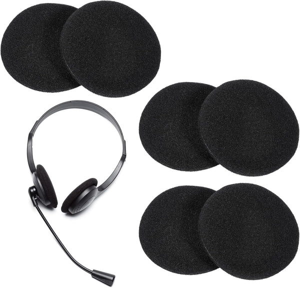 Zyghjort 6 PCS Headphone Earpads, 50mm/2" Ear Cushions Ultra Soft Foam Cover Replacement