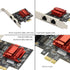 Dual Port Gigabit Ethernet Converged PCI-E x1 Card, 2X RJ45 Gigabit Network Interface Controller Adapter