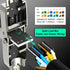 VCELINK Tool Free RJ45 Connectors Cat 8, Shielded Modular Plugs 40 Gbps 2000MHz PoE++, 2-Pack