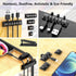 ELII 327 PCS Cable Management Kit, 4 Cable Sleeves, 65 Clips, 25 Straps, 200 Ties for Computer (Black)