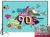 Art Studio 90's Theme Music Party Photography Backdrops, Colorful Graffiti Style Photo Booth Props, Vinyl 5x3ft