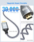 4K 6FT, 4K@60Hz, 2K@165Hz, 3D 5/4, Micro HDMI to HDMI Cable High Speed HDMI to Micro HDMI Cable Adapter Nylon Braided