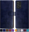 SUANPOT Leather Wallet Case for Samsung Galaxy A52 4G & 5G, RFID Credit Card Holder, Blue