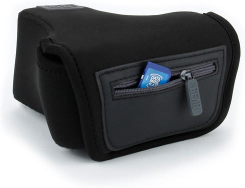 USA Gear DSLR Camera Case/SLR Sleeve with Zippered Accessory Storage, Flexible Neoprene & Holster Belt Loop, Compatible