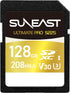 SUNEAST Ultimate Pro 128GB SDXC UHS-I Memory Card Up to 208MB/s Read, 170MB/s