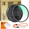 K&F Concept 82mm MC UV Lens Protection Filter with Filter Cap, Ultra-Slim 24-Layer Coatings Waterproof UV Filter