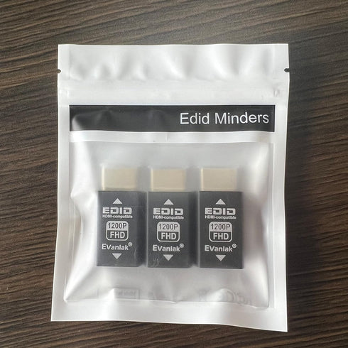 HDMI EDID Emulator Passthrough Dongle, 3rd Generation Adapter for Mac Thunderbolt to HDMI - 3 Pack
