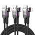 Statik PowerPivot 12W USB to iPhone Compatible Charging Cable - Right Angle with 360 Degree Rotating Head