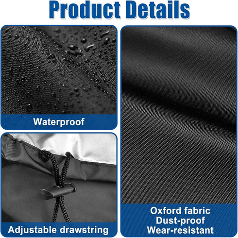 2-Be-Best 9.4" 7.6" 7" Projector Dust Cover, Small Projector Cover Dust-Proof Waterproof Protector for Projectors on