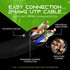 GearIT 20-Pack Cat6 Patch Cable, 1 Foot Snagless Flexible Ethernet Cable, Premium Series, Black
