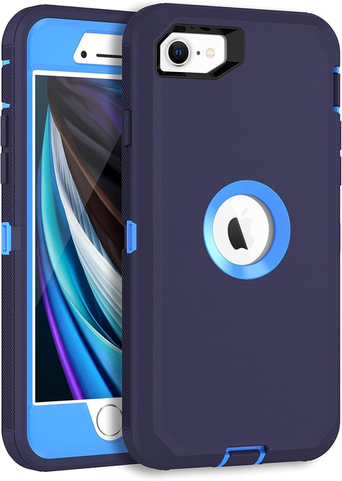 MXX Case Designed for iPhone SE 2020/SE 2022 - Heavy Duty Protective Case with Screen Protector and Belt Clip