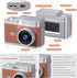 Brynnl 1080P 0.96" Mini Retro Keychain Digital Camera, Ultra-Compact Tiny Camera with Video, Display, Long Battery