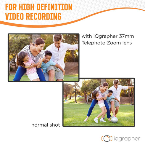 iOgrapher 37mm 2X Telephoto Zoom Lens Attachment for Smartphone & Tablet Photography