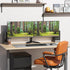 WALI Free Standing Dual LCD Monitor Fully Adjustable Desk Mount, Fits 2 Screens up to 27 inch, 22 lbs Weight Capacity