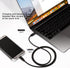 Fasgear 30cm Nylon Braided USB C to Micro USB Cable, compatible with Galaxy S7/S6, HTC One/10, and more (Black)