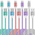 USB C Cable, 5 Pack (3/3/6/6/10FT), Nylon Braided 3A Fast Charging Cord for Samsung Galaxy S22, S21, S20, LG, Motorola