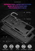 Galaxy A42 5G Case with Screen Protector, Black Military Grade 16ft Drop Tested Cover with Magnetic Kickstand