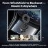 F&N Trading Inc 360 F&N Magnetic Car Phone Mount with Suction Cup Adjustable Holder for Windshield, Dashboard, Rear