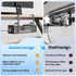 Under Desk Cable Management Tray, No Drill Cable Management Box with Clamp for Desk Wire Management - Black