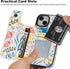 HAOPINSH iPhone 15 Wallet Case, Floral PU Leather Folio with Card Holder, Kickstand, Shockproof, 6.1" for Women & Girls.
