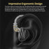 KZ Krila Tunable Hybrid Earphones, KZ HIFI BA DD Heavy Bass in-ear Headphones, Detachable Silver Cable, Black
