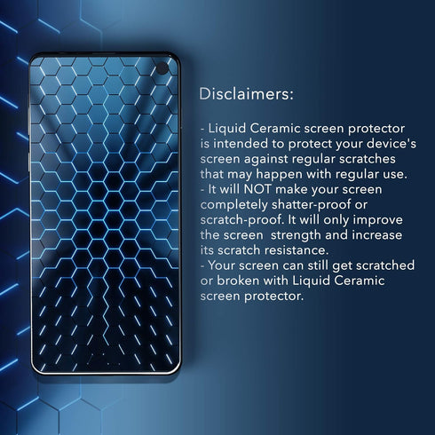 Universal Glass Screen Protector - Nano Scratch & Shatter Resistant Wipe-On Protection for Phones, Tablets & Smart