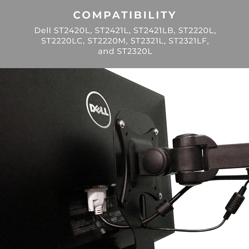 HumanCentric VESA Mount Adapter Bracket Compatible with Dell ST-Series Monitors ST2420L, ST2421L/LB, ST2220M/LC,