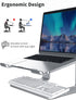 SOUNDANCE 10 15.6 Inches Laptop Stand, Aluminum Computer Riser, Ergonomic Laptops Elevator for Desk, Metal Holder